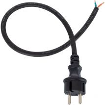 Connecteur d'Alimentation pour Câble Plat Noir de Guirlandes Noir