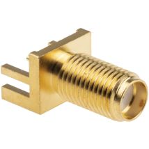 Connecteur coaxial Rs Pro Femelle Droit, raccordement a souder 50O Montage bord de carte ( Prix pour 1 )