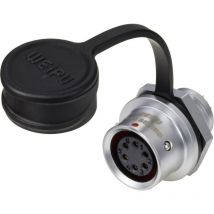 Circulaire femelle, droit ø 12 6 pôles 125 v/ac 5 a IP67 Push-Pull Weipu SF1212/S6