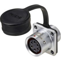 Circulaire femelle, droit ø 12 6 pôles 125 v/ac 5 a IP67 Push-Pull Weipu SF1213/S6