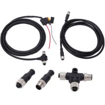 Connecteur de câble d'alimentation - Noir - Compatible Lowrance/Simrad - Kit d'initiation NMEA2000 complet - Indice de protection IP67 - Longueur 3