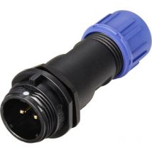 Weipu - Connecteur de câble mâle, droit In Line 2 pôles 13 a 250 v/ac IP68 SP1311 / p 2 i