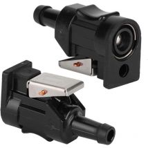 Connecteur de conduite de carburant hors-bord, 1 paire de connecteur de conduite de tuyau d'essence Barb femelle pour moteur 8mm Hors-bord