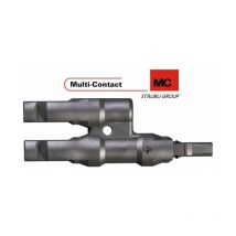 Connecteur de dérivation 'y' mc4 male-femelle-femelle