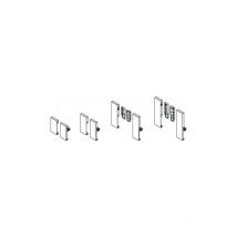Connecteur de montage avant pour face avant ArciTech aluminium Hettich