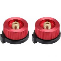 Fei Yu - Connecteur de Réchaud de Camping, 2 pièces Adaptateur de gaz Camping, Adaptateur de Boîteille de gaz, Connecteur de Poêle pour Réchaud de