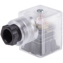 Connecteur de solénoïde, Femelle, 2P+E, Vis 10A, 24 v c.c., PG9