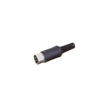 Electro Dh - Connecteur Din mâle à 6 broches à 45° 10.120-6-45