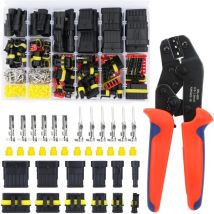 Sjqka - Connecteur étanche 709 pièces, connecteur étanche avec pince à sertir, connecteur électrique de voiture étanche pour moto 1/2/3/4/5/6 broches
