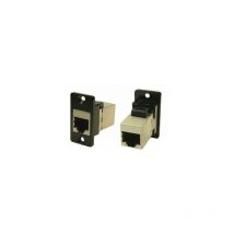 Connecteur Ethernet traversant RJ45 Femelle cat. 6 Rs Pro Blindé ( Prix pour 1 )