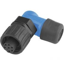 C016 20F003 100 10 Cosse cylindrique mâle femelle, coudé Nombre total de pôles: 3 + pe Série (connecteur rond) - Amphenol