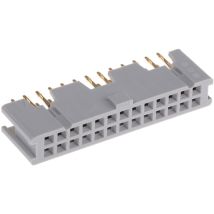 Connecteur femelle pour ci, 26 contacts, 2 rangées, 2.54mm, Traversant, Droit ( Prix pour 1 )
