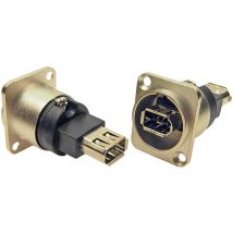Rs Pro - Connecteur FireWire 2 voies Droit Montage panneau Femelle ( Prix pour 1 )