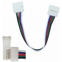 Connecteur flexible pour bande led SMD5050multiCouleur rgb+w avec 2 Clips 5 Pin