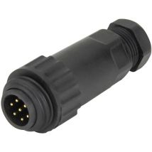 Connecteur IP67 mâle, droit Weipu 814086 Pôle: 6 + terre 10 a 1 pc(s)