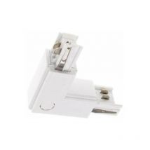 Connecteur led d'Angle 90° pour Rail Triphasé blanc Silamp