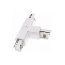Silamp - Connecteur led en t pour Rail Triphasé Blanc