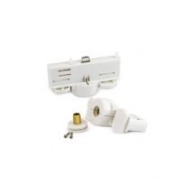 Miidex Lighting - Connecteur Rail 3 Allumages Double Polarité AC220/250V 10A Inclinaison 340° IP20 96x52mm