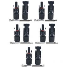 Connecteur photovoltaïque panneau solaire câble photovoltaïque 5pcs