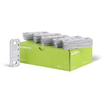 Alberts - 846305 Platine D'Assemblage, Galvanisée Sendzimir, 96 X 35 Mm, Set De 50 Pièces