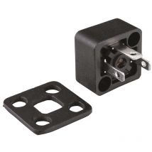 Connecteur pour électrovanne, Mâle, 2P+E, Traversant 10A, 250 v c.a. ( Prix pour Paquet de 5 )