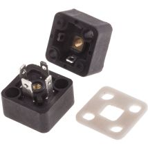 Rs Pro - Connecteur pour électrovanne, Mâle, 3P+E, Traversant 10A, 250 v c.a. ( Prix pour Paquet de 5 )