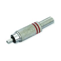 Connecteur Rca mâle Nickel Red 4030r