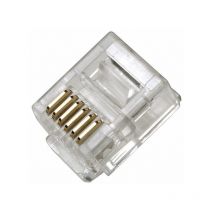 Connecteur téléphonique Rj12 6p6c Câble plat (100 pcs.) K11050