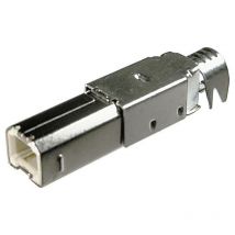 Connecteur usb 2.0 mâle a type usb b mâle, droit à souder D14753