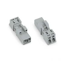 Connecteur Wago Femelle 2 Voies Gris