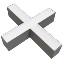 Optonica - Connecteur x 15W pour Réglette led Fine Argentée Linkable Blanc Naturel 4000K