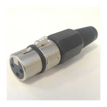 Connecteur xlr Femelle 3 Voies Noir