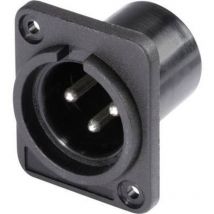 Hicon - xlr embase mâle, contacts droits HI-X3DM-P Nombre de pôles: 3 noir 1 pc(s) D16901