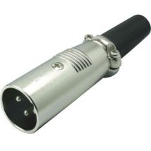 Xlr mâle, droit Kash 55000 Nombre de pôles: 3 argent 1 pc(s) S182411