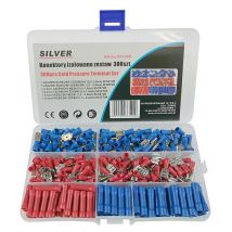 Connecteurs isolés argent 300 pcs.