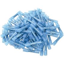 Feiyue - Connecteurs thermorétractables 100 pièces Connecteurs à sertir bout à bout isolés thermorétractables étanches Bornes à sertir 1,5-2,5 mm