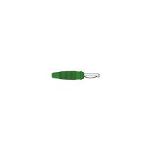 Toolland - vollkontaktstecker 4 mm mit querloch und lötanschluss - grün (vq 30)