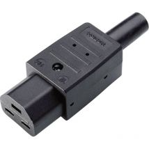 764/sw/C Connettore di alimentazione 764 Presa dritta Tot poli: 2 + pe 16 a Nero 1 pz. - Kaiser