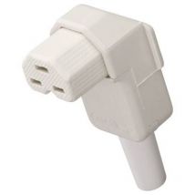 Kalthoff 156206 Connettore di alimentazione Presa angolata Tot poli: 2 + PE 16 A Bianco 1 pz.