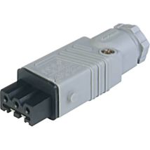 932 140-106-1 Connettore di alimentazione stak Presa dritta Tot poli: 3 + pe 16 a Grigio 1 pz. - Hirschmann