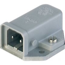 930822106-1 Connettore di alimentazione stasap Spina orizzontale Tot poli: 2 + pe 16 a Grigio 1 pz. - Hirschmann