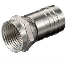 Connettore a vite f tv satellitare digitale terrestre a crimpare 5 pezzi 6 mm