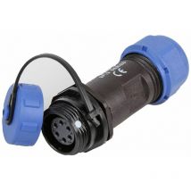 Connettore filettato circolare Inline Socket, 6-Pole, 5-8mm, IP68