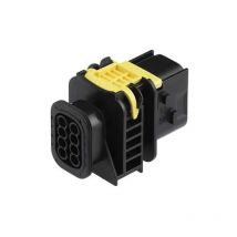 Connettore Heavy Duty Sealed 1.6X0.6 porta maschio 8vie nero senza guarnizione