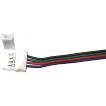 Connettore rgb 10mm Union 4 Contatti Cavo Accessori led multicolore da 15 cm - Jandei