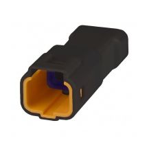 Connettore jwpf femmina porta maschio 3 vie nero