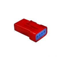 Connettore jwpf maschio porta femmina 4 vie rosso