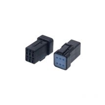Connettore jwpf maschio porta femmina 6 vie nero