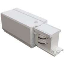 Connettore Per Binario Plastica 10Cm Bianco Sinistro
