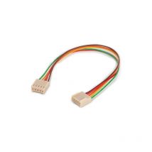 Scheda-scheda, 2 x femmina 5 poli 2,54 mm + filetto 20 cm